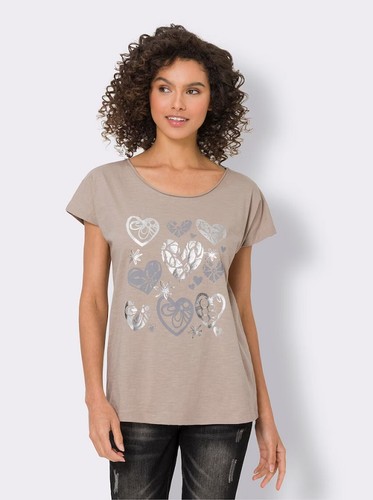 Shirt beige heine damen - beige,