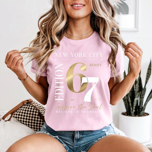 Damen new york foliendruck - new, 67