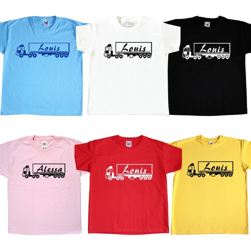 Kinder shirt tshirt truck - t-shirt,