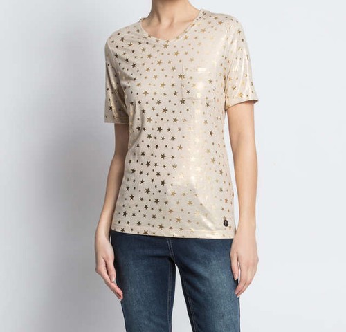Shirt goldfarben damen - t-shirt,